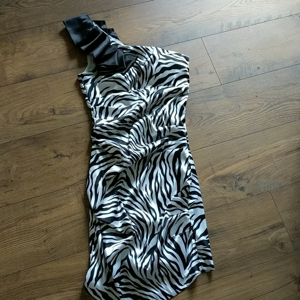 Zebra print dress